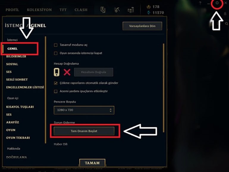 LoL FPS arttırma