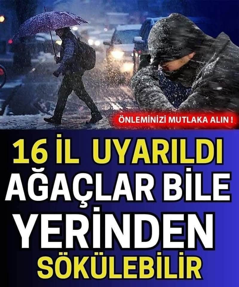 Sağanak Yağış ve Gök Gürültülü Sağanak Uyarıları