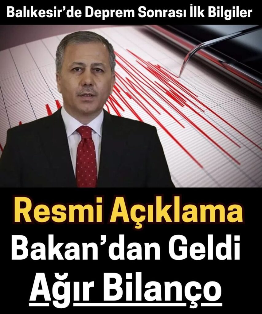 Balıkesir’de 6.1 Büyüklüğünde Korkutan Deprem