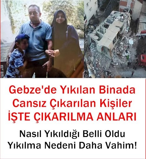 Kocaeli Gebze’de 7 Katlı Bina Çöktü