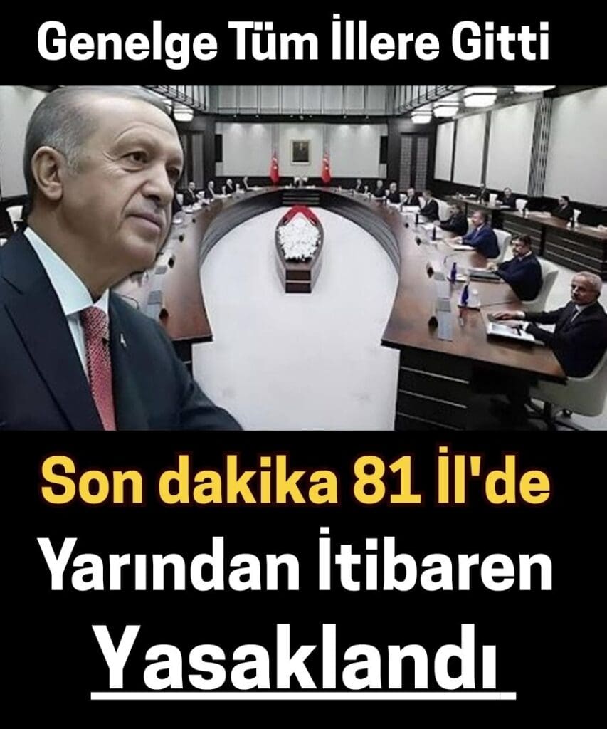 Bakanlık 81 İl Valiliğine Talimat Gönderdi