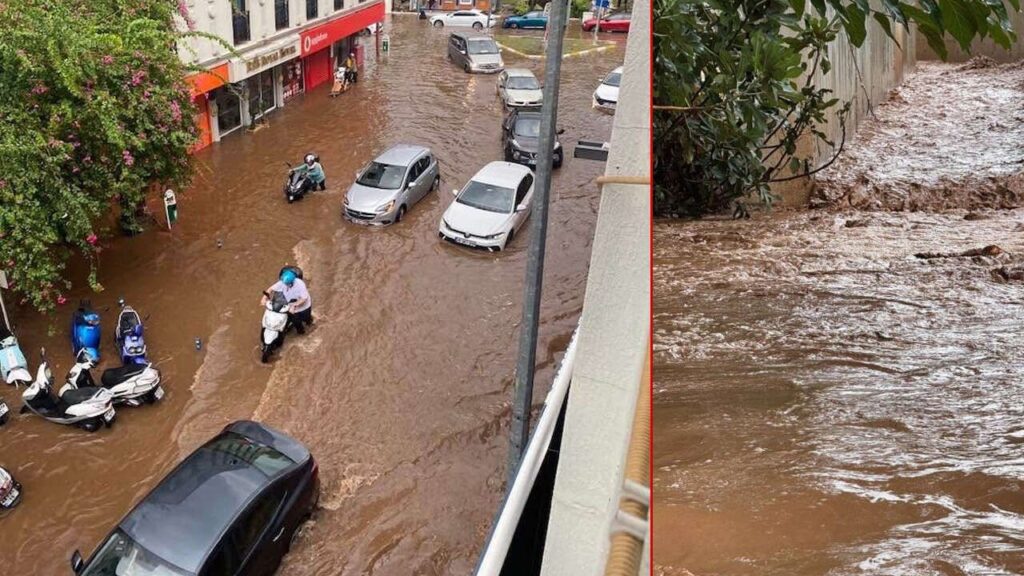 Muğla’yı Vuran Sağanak ve Fırtına Hayatı Felç Etti: