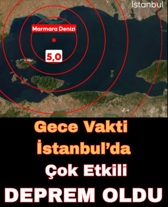 Marmara’da Deprem Paniği