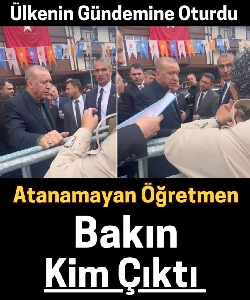 Atanamayan Öğretmen ve Erdoğan Arasında Gergin Diyalog