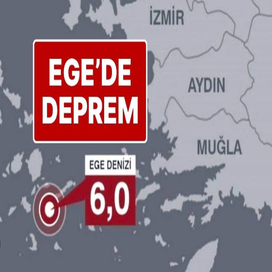 Ege Denizi’nde 4.8 Büyüklüğünde Deprem