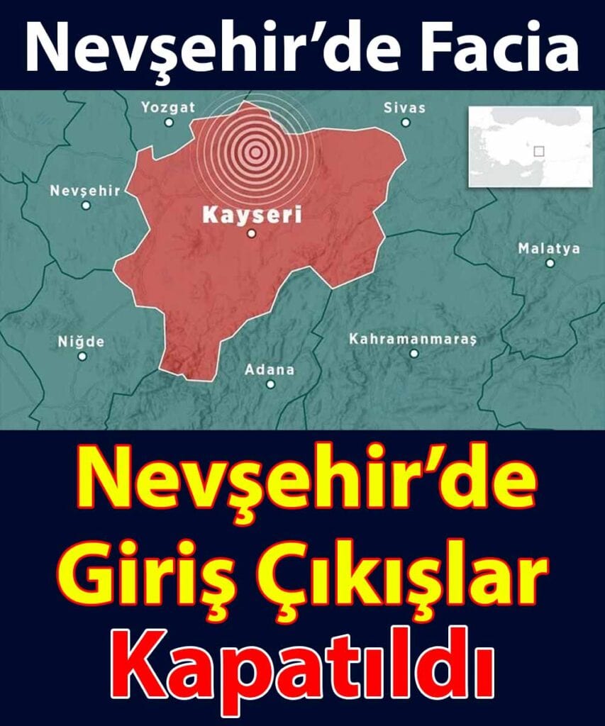 Nevşehir’de Tur Otobüsü ve Otomobil Çarpıştı