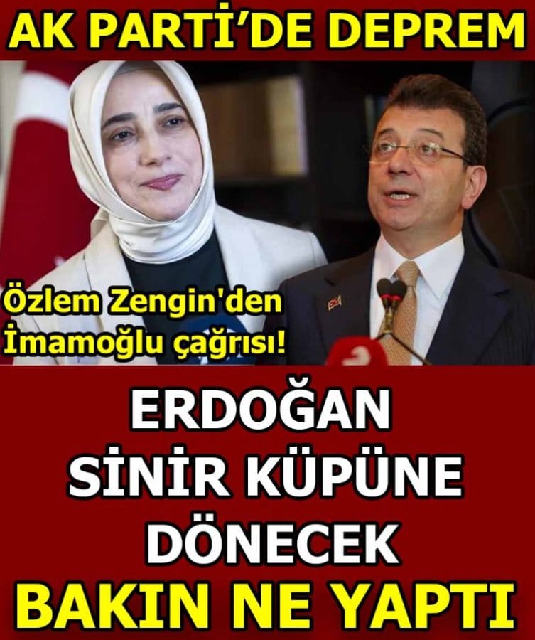 AK Partili Özlem Zengin’den İmamoğlu Soruşturmasına