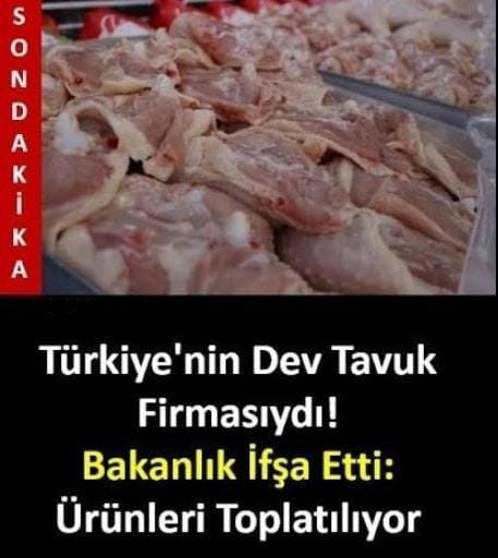 Şenpiliç Ürününde Halk Sağlığını Tehdit Eden Bakteri