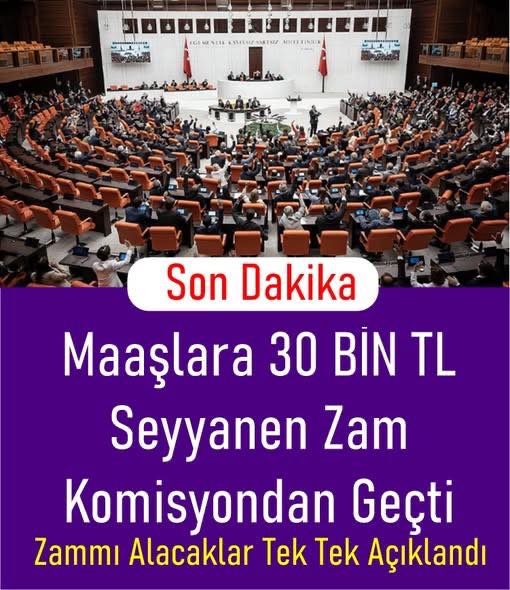 Seyyanen Zam Düzenlemesi Komisyonda Kabul Edildi