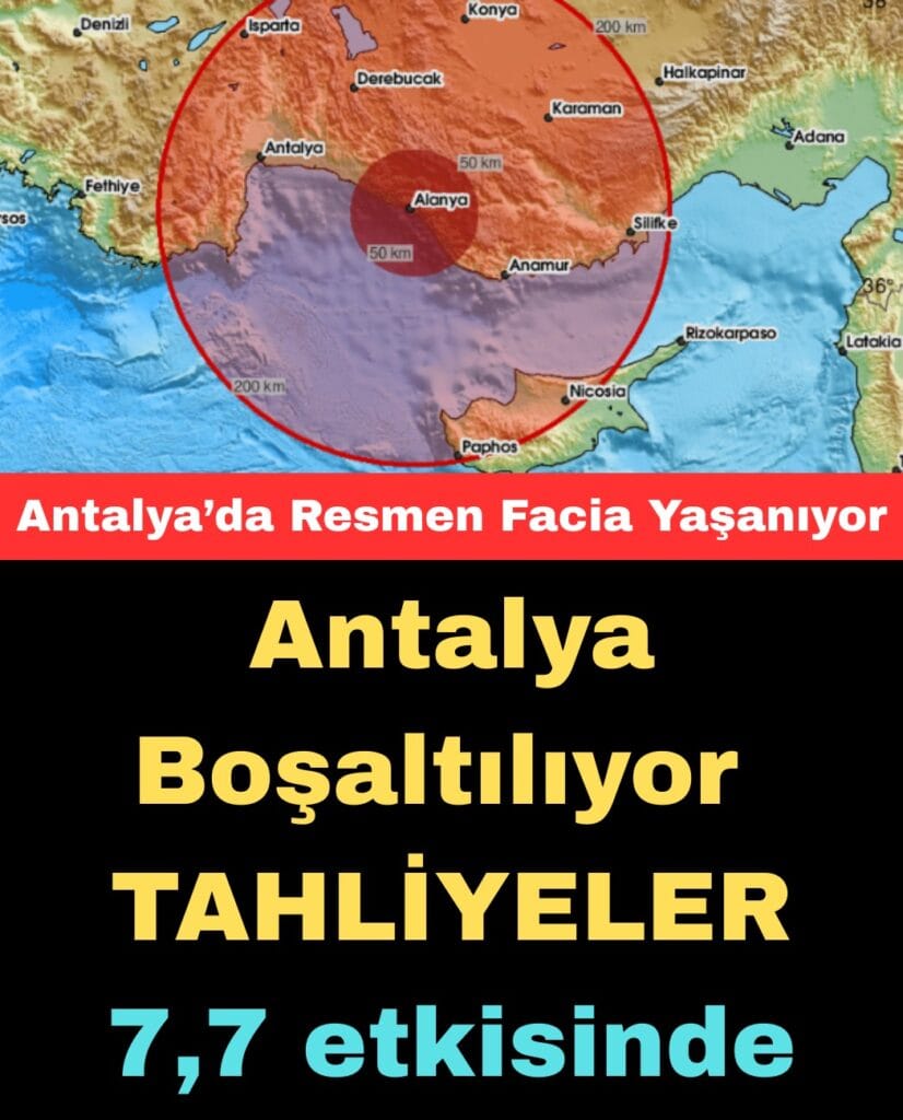Antalya’da Yitim Zonu Vurgusu